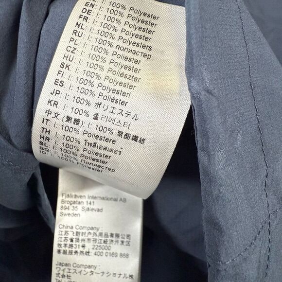 FjallRaven High Coast Lite Anorak jacket womens XS navy Blue Pullover 1/2 Zip At - Picture 9 of 10